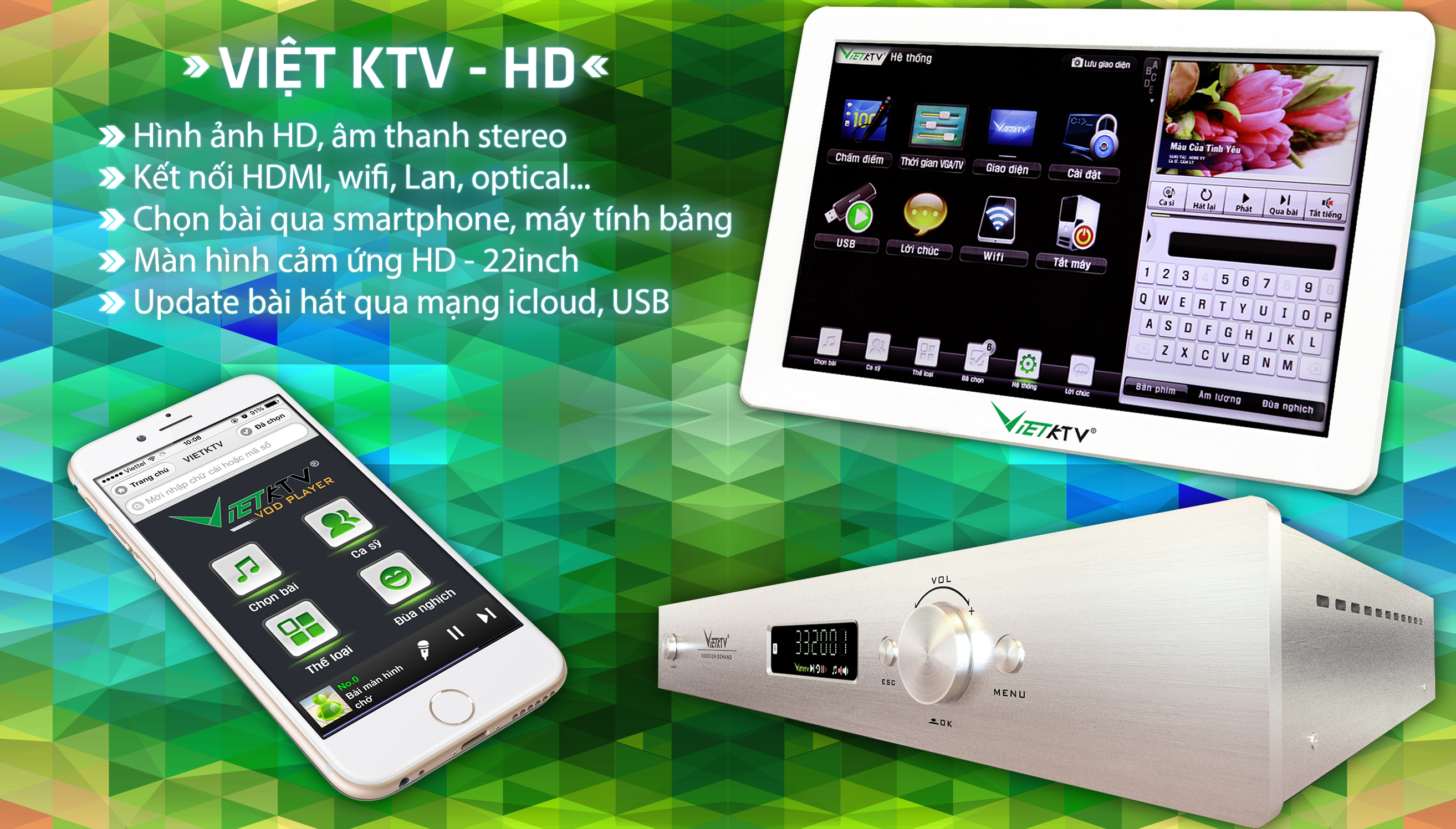 Đầu karaoke Việt KTV - HD (2TB)